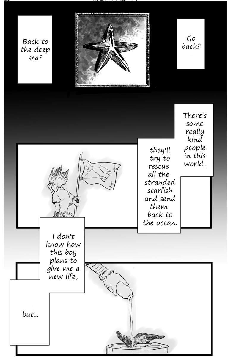 hanyallua3's tweet photo. Me looking at a starfish: "Yep. That's a starfish." 
Doran san : "Sengen Starfish Exhibit" 

Comic transaltion by @doran7280 please support them ❤️💕😊 https://t.co/Mb4okuXEVK