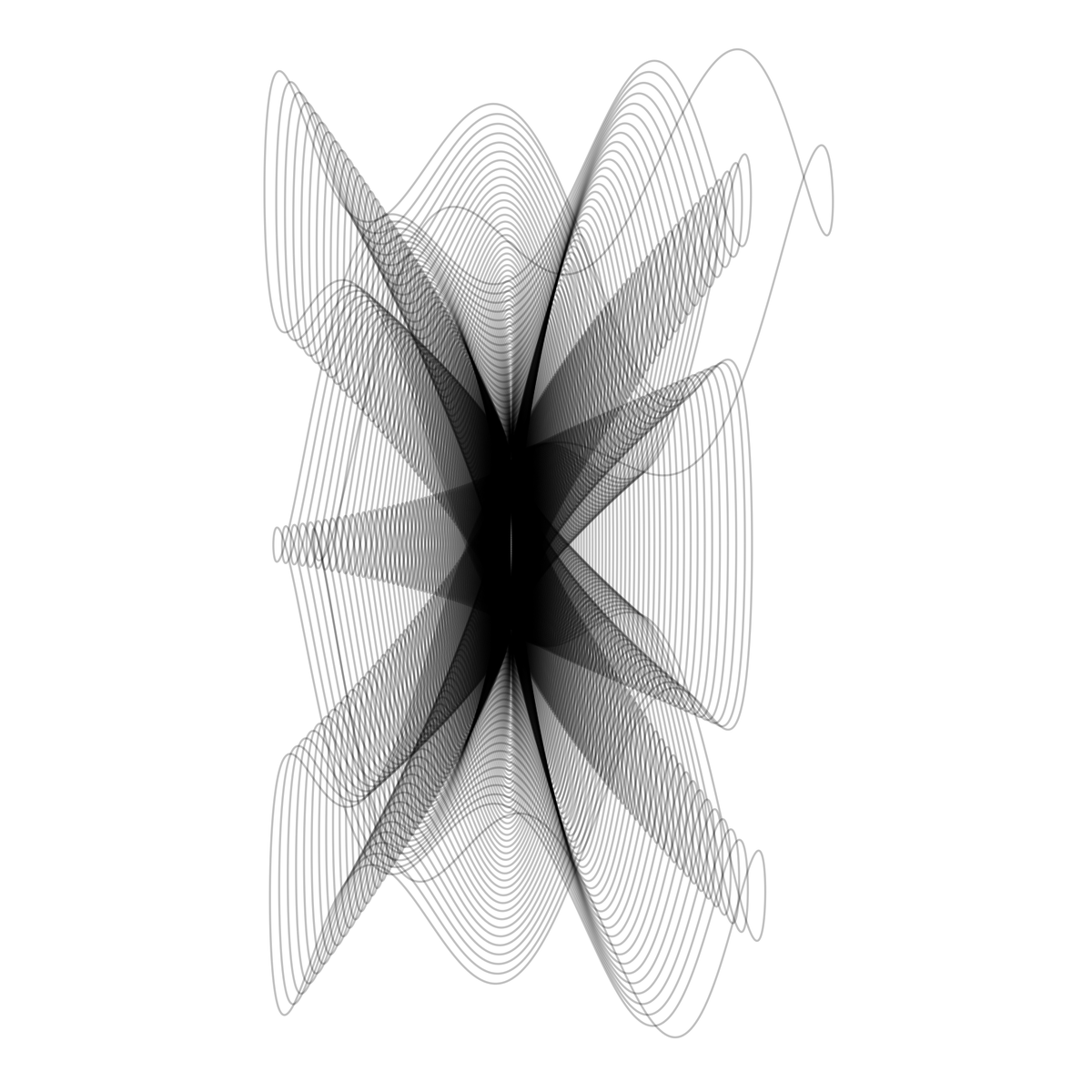 MisticaVirtual's tweet photo. A more chaotic variation of the same #harmonograph with its #r #code. #geometric #figures.
#mathetical #art #rstats #rstudio #mathart #geometricart #datascience #mathematics #maths #imadeitinr #dataviz #data #Visualization #VisualArt #abstract #abstractart https://t.co/bpbtmTgAdE