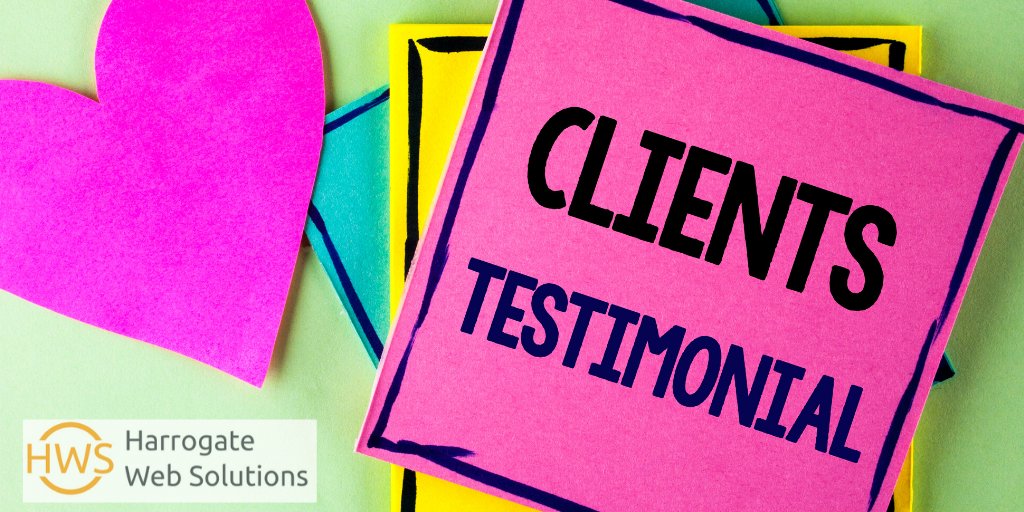 Harrogatews's tweet photo. See our portfolio and what our clients say about our 5﹡ service. 

https://t.co/Gk1gnxNpSJ

#WebDesign #Testimonials https://t.co/Jil9xMUrye