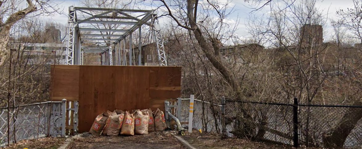 The island was then developed into the Chartwell Rockcliffe Retirement Residence. The original old isolation island bridge constructed in 1894 quietly remains. Closed off, overgrown in summer, this little recognized iron bridge is a reminder of our city’s pandemic past...