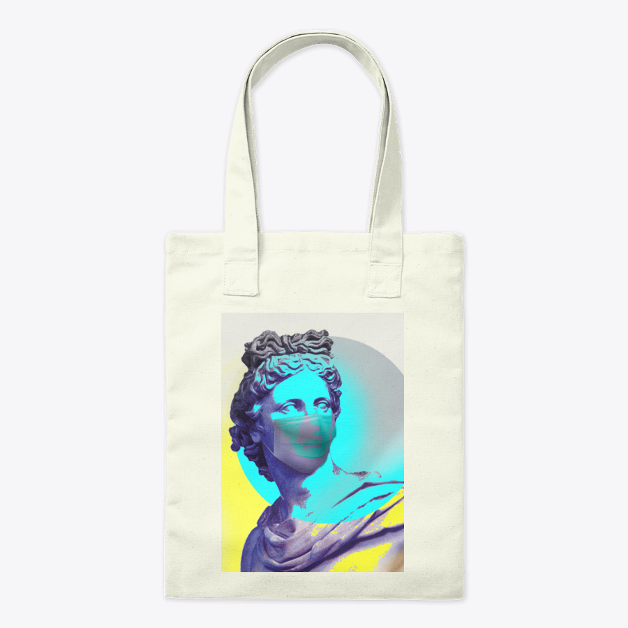 marvelwingsdes's tweet photo. cool graphic design of statue wearing mask with summery colors yellow and turquoise #GraphicDesign #graphicTshirt #GraphicTees #GraphicToeBag #sportswear  #pillows #Samsung #iPhone #mobilecases QUARANTINE! graphic design to purchase @Teespring: https://t.co/6y8EvRHYKv https://t.co/Og3Rkmhas6