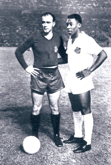 1959 In 1959 Pelé toured Europe playing a game every 3 days. In 103 games Pelé scored 127 goals aged just 18. On the 17th June 1959 Santos would play European Champions Real Madrid at the Bernabeu, they would lose 5-3 but Pelé would score.