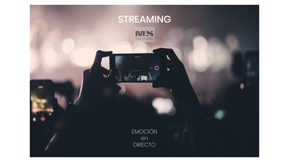 ¿Vivir conectados la experiencia de un evento? ¿Retransmitirlo en directo mediante aplicaciones? 

Pronto novedades en MilkStudio. 
Feliz domingo ♥️

#streaming #eventosvirtuales #events #live #DIRECTO #estoeslamilk #quedatencasa
