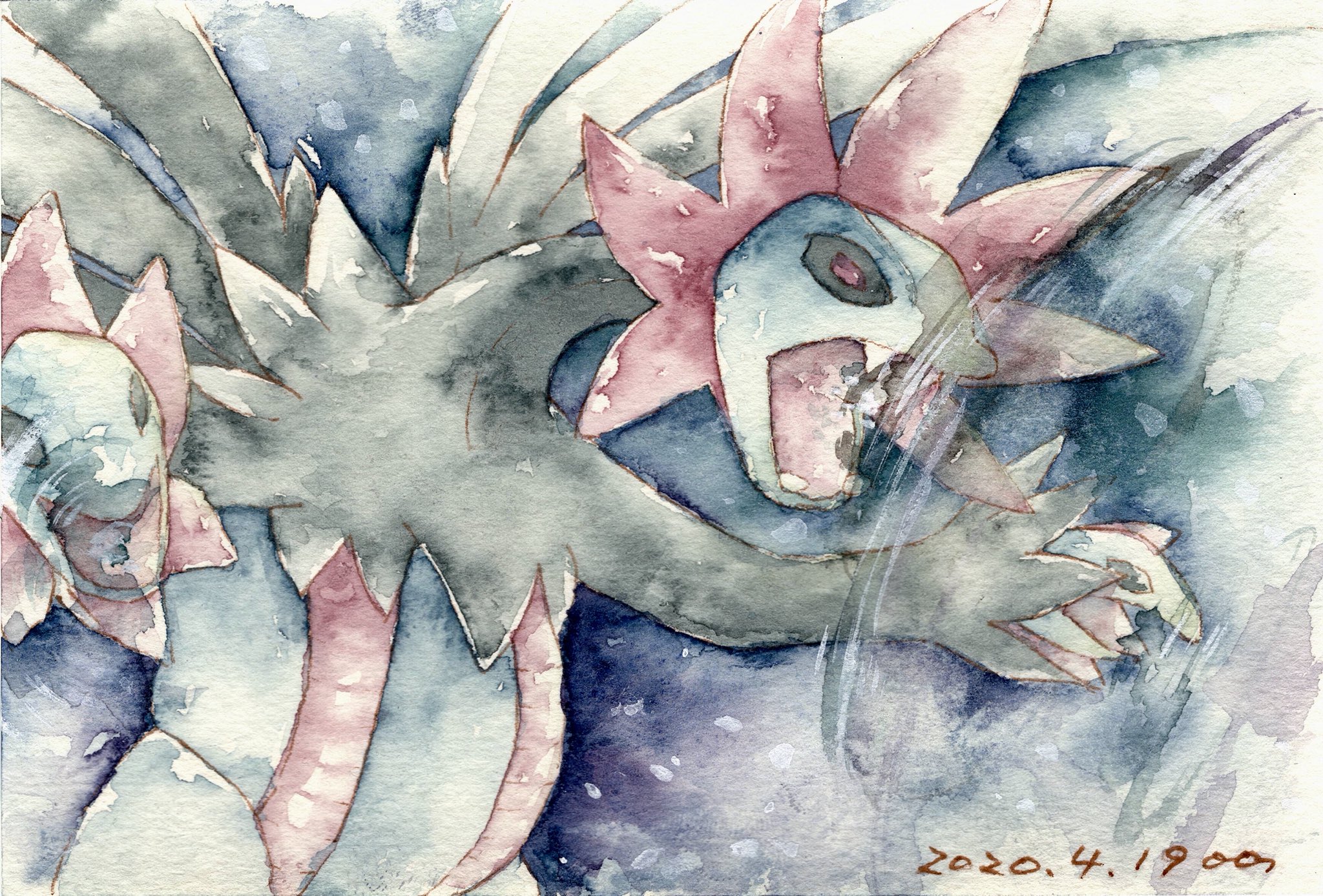 ちん あくのはどう ポケモン版深夜の真剣お絵描き60分一本勝負 サザンドラ T Co Slm8sp4gqt Twitter