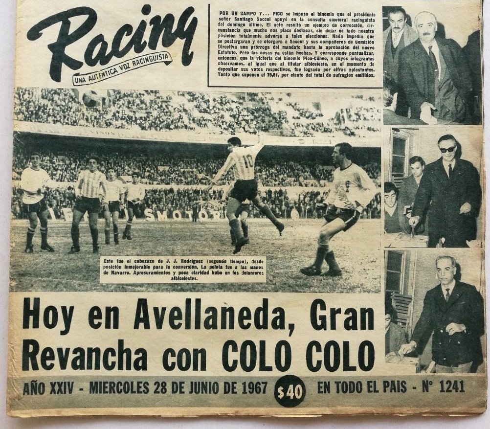 rrii_racingclub's tweet photo. Felicidades Cacique!

Desde Racing felicitamos al @ColoColo en su 95° aniversario!

Con el equipo Albo compartimos muchos jugadores a lo largo de la historia y nos enfrentamos en la Copa Libertadores 67, que finalmente ganariamos.

#95AñosDeGloria https://t.co/hkcSm3gHGr