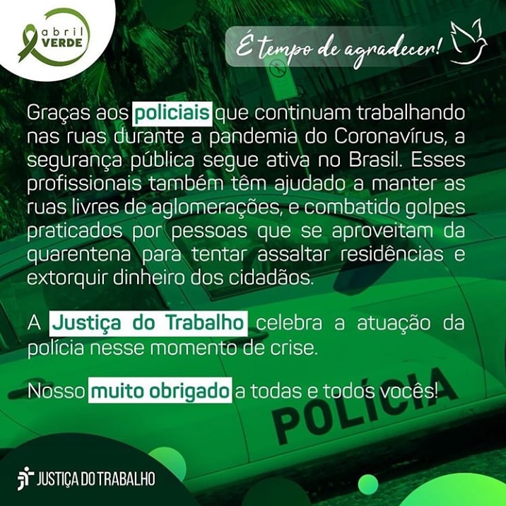 trtsc's tweet photo. O Programa Trabalho Seguro - Programa Nacional de Prevenção de Acidentes de Trabalho é uma iniciativa do @tstjus e do @csjt_oficial com objetivo de formular e executar projetos e ações nacionais à prevenção de acidentes de trabalho.
#AbrilVerde #TrabalhoSeguro #trt12 #TRTSC https://t.co/ZcC3jogOml