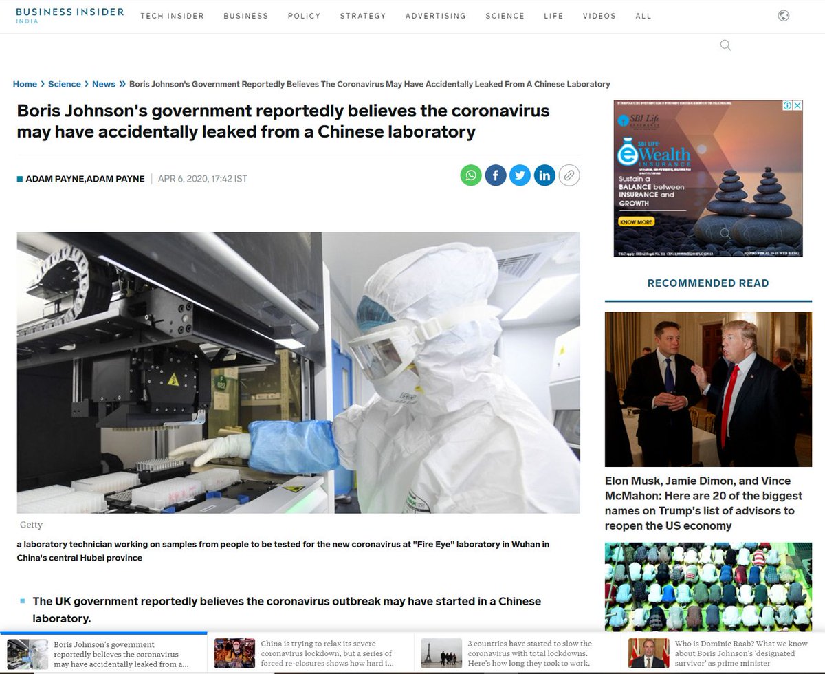 samirsinh189's tweet photo. French biologist Dr. #LucMontagnier calls reports about #Coronavirus originating in the so-called wet market in China as "a beautiful legend". Interestingly, he has based his claim that the virus is developed in a #WuhanLab on proofs which were also found by US, UK experts. https://t.co/lgDpdQtA2s