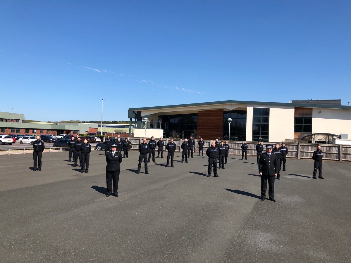 This afternoon we welcomed 23 new SC’s to @StaffsPolice in a socially distanced & virtual ceremony at HQ.  

We the aid of Skype we were able to let loved ones #StayAtHome while watching & listening to the SC’s swear their oath & receive their warrant cards. @ACCEmmaBarnett