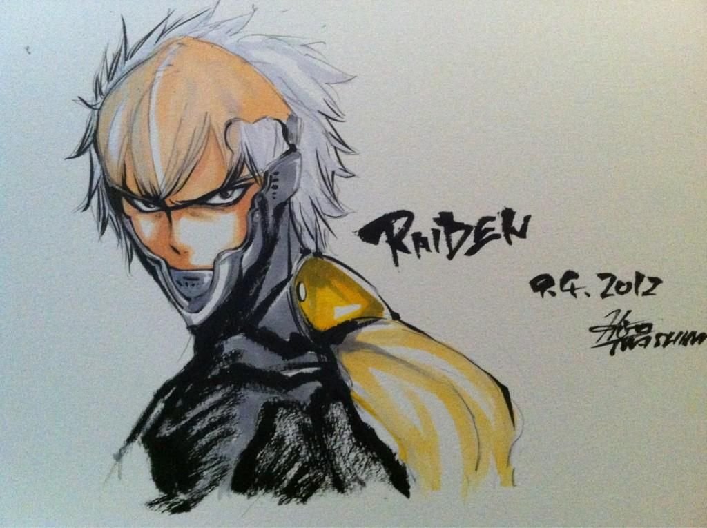 Raiden (MetalGearRising) dessiné par Hiro Mashima (RaveMaster, FairyTail...)