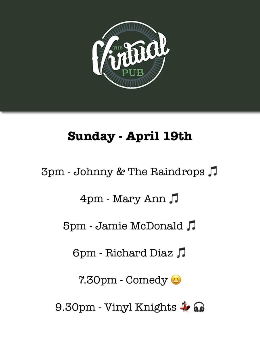 The_Virtual_Pub's tweet photo. Sunday Funday @the_virtual_pub come and join the Fun! #TheVirtualPub #HopeInnMeltonMowbray #sundayfunday #livemusic #Comedy #vinyl #stayhomestaysafe #Pub #Peace #Love #immunityforourcommunity https://t.co/AXzIQF0gQh