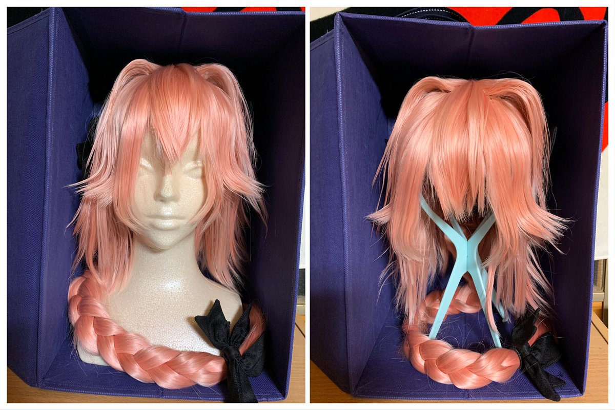 樟ノ木 はい という事で作業は終了 これが完成品 ちなみにダイソーで売っているマネキンはもちろん 組み立て式のウィッグスタンドも入ります 私は全部キャリーケースに収納した人間なので よくウィッグスタンドを愛用しています