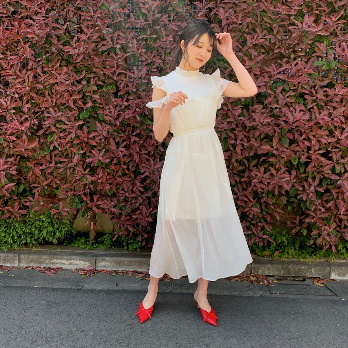 WEB STORE】 ♡NEW ARRIVAL♡ #ラメシフォンミディワンピース ￥8,990