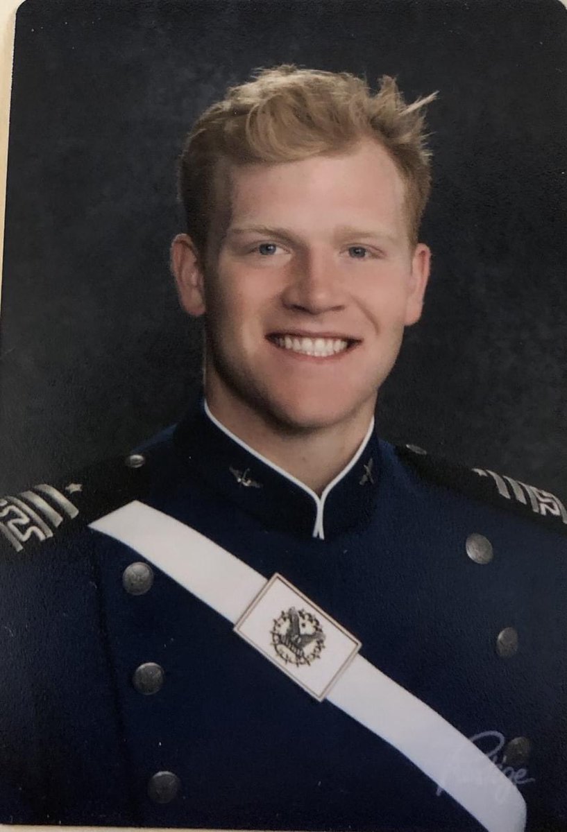 WoodburyFB's tweet photo. A huge CONGRATULATIONS to one of the greatest leaders in the history of our program!!  Joe Puglisi graduates from the US Air Force Academy this weekend.  Extremely proud of @Pugskii https://t.co/5OukYdMX9c
