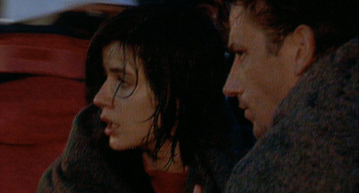 Criterion's tweet photo. Kieślowski directed the THREE COLORS TRILOGY in less than 10 months. The ending of RED was the first scene shot. Cinematographer Piotr Sobocinski decided that the image of Irène Jacob against the red coat of a ferry rescue worker should inform the look of the whole movie." https://t.co/5EgNKMVcyC