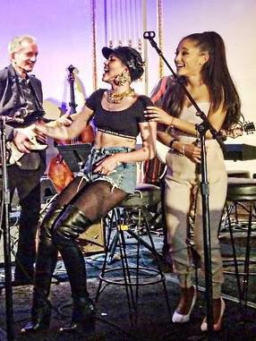 miley and ariana performed together at the snl 40 after party in 2015