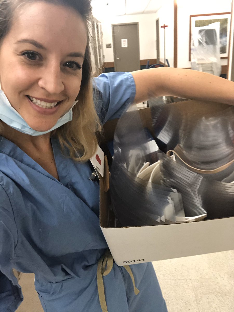 MountSinaiNeuro's tweet photo. .@SinaiBioDesign is helping to address the #PPE shortage. Director @anthonycosta #3D-printed and assembled 50 Prusa #faceshields at home, which were delivered to @MountSinaiNYC this week by Program Manager @holly_mkey. Learn more about their efforts: https://t.co/nHeVwJuTsY. https://t.co/SjqWpoEyqE