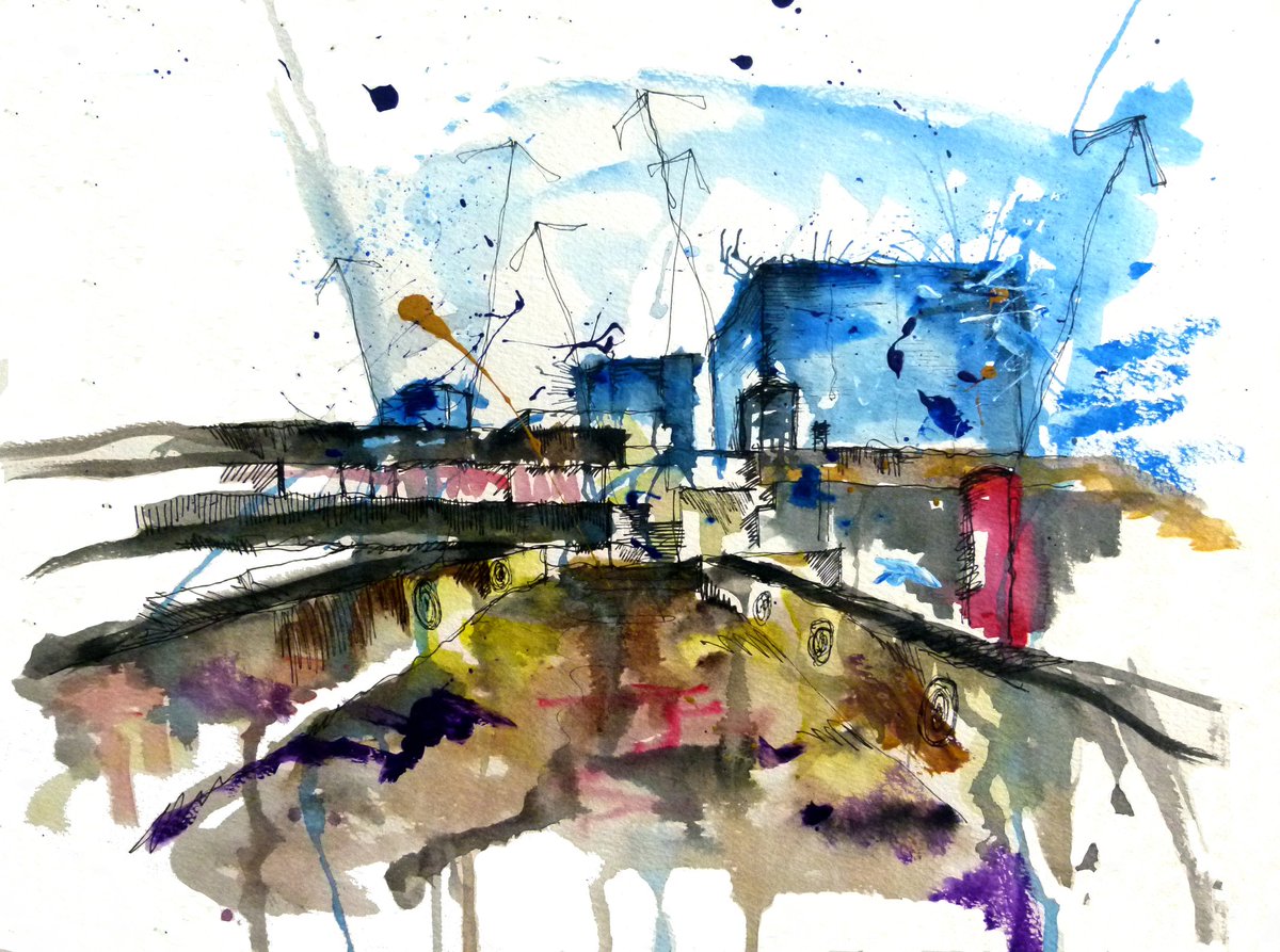 CDJArt's tweet photo. An older painting today for the #artistsupportpledge of when my time in London. I love the cubic geometry of the National Theatre. Please DM if interested

Illuminating Place // Pen and Wash on Paper // 30 x 40cm // £125 (plus P&amp;p)

#art #painting #watercolour #buyart https://t.co/TgGUDqvzHM