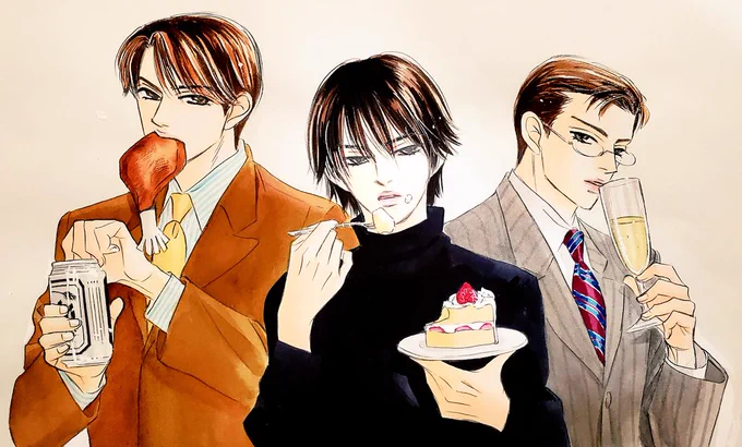 画像があまりなくて、4枚目はすごい古い原稿を発掘してきました。20年くらい前かな?なつかしい……?誰にも～とドアシリーズのコラボはコミックス未収録かな???3枚目はドラマCDのジャケットです? 