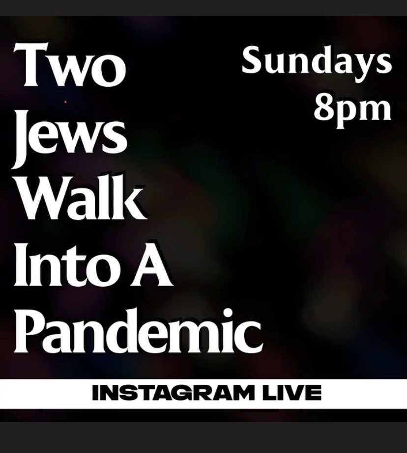 jamazurek's tweet photo. Super excited to participate in the panel of the Instagram live mega-hit show, โTwo Jews Walk into a Pandemicโ, starring comedic sensations @ElonGold and @MODI_COMEDIAN (Instagram: @modi_live) TONIGHT at 8 PM eastern time. https://t.co/msViJ7EO9V