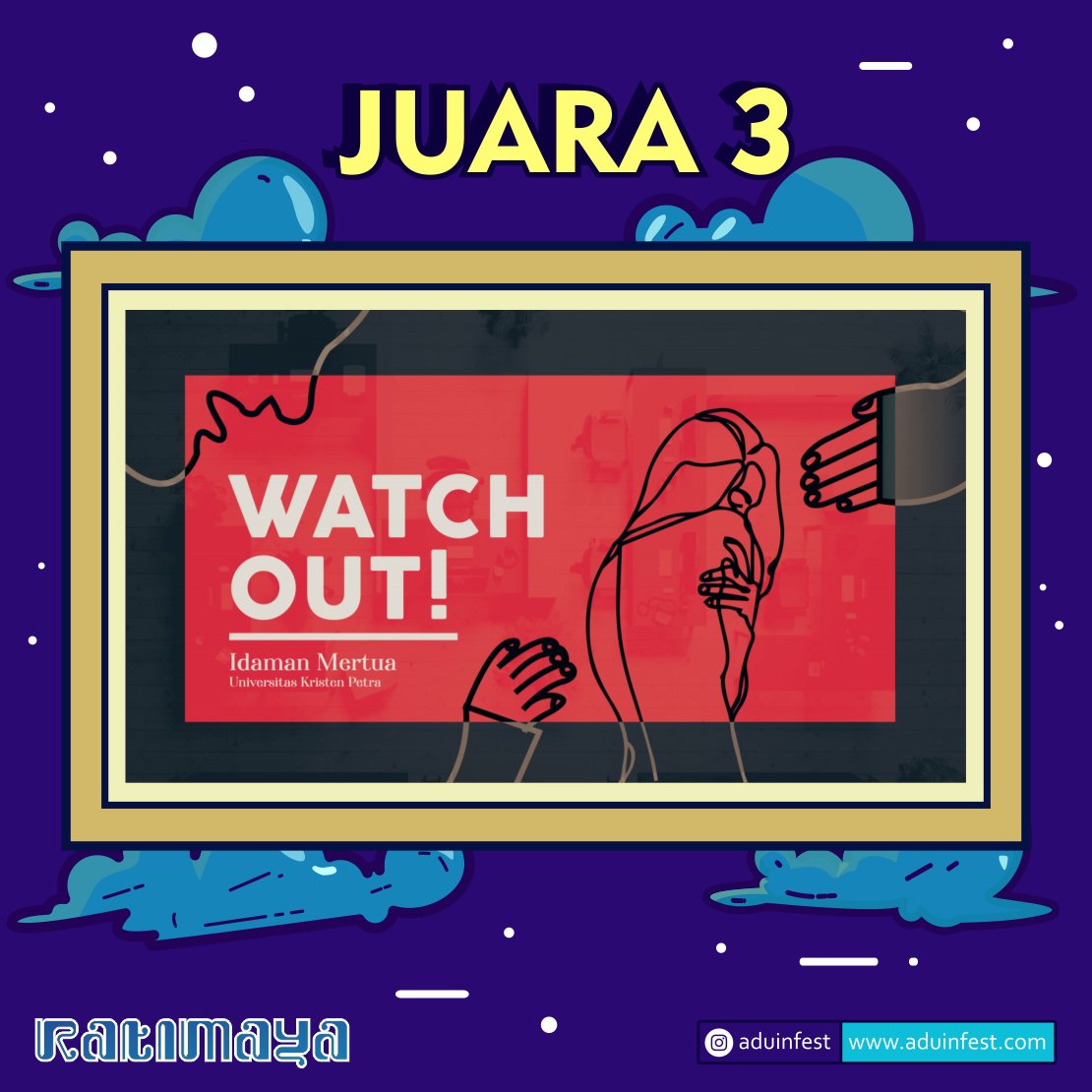 [The Winner Ambient Media]
Selamat untuk para pemenang khusunya dari mata lomba Ambient Media, bagi yang belum bisa juara coba lagi di Aduin berikutnya yaa, tetap semangat!