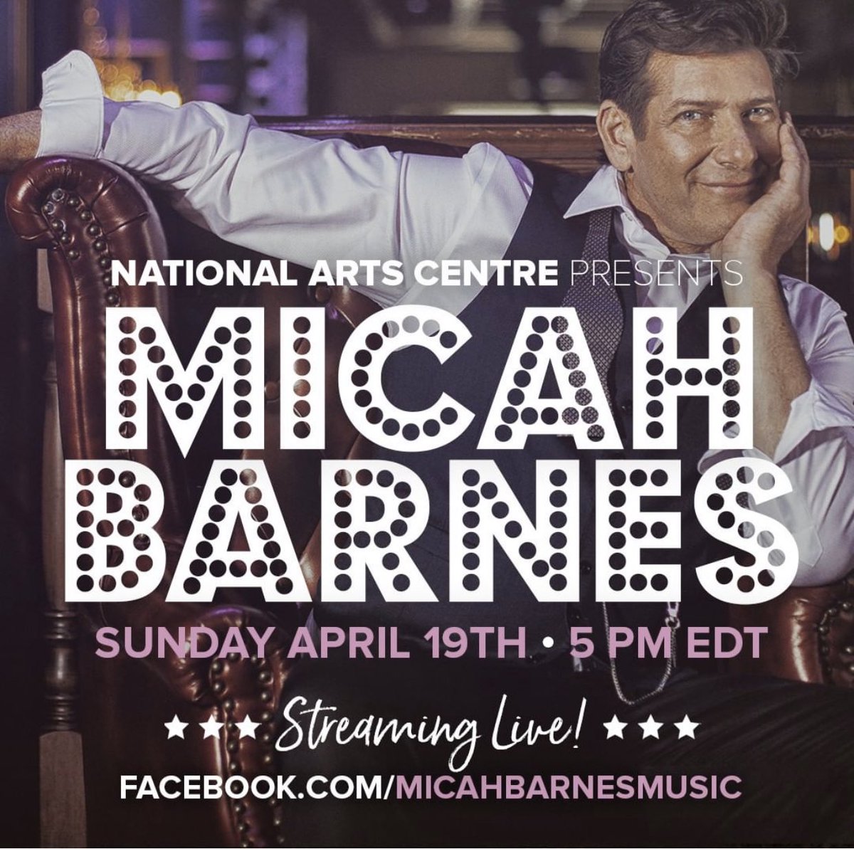 Micah Barnes is streaming live on Facebook this afternoon at 5pm as part of @CanadasNAC’s #CanadaPerforms series. Tune in! We will share over on our FB page.
