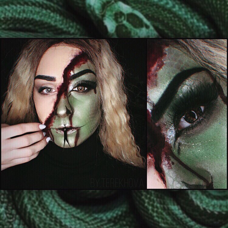 Snake makeup @NyxCosmetics -#snake #snakemakeup #snakemakeuplook #makeup #m...