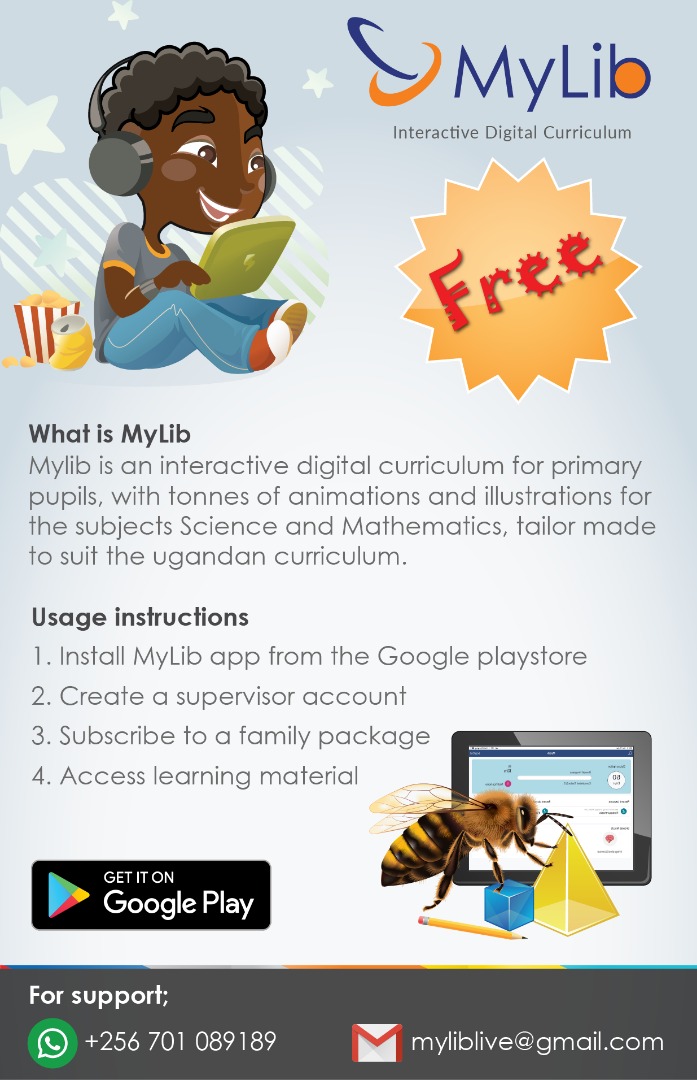Get your children to study for free now. 

Download and Install MyLib

MyLib is an interactive digital curriculum for primary pupils, with tones of animations and illustrations for science and Mathematics! 

Play Store Link:
play.google.com/store/apps/det…