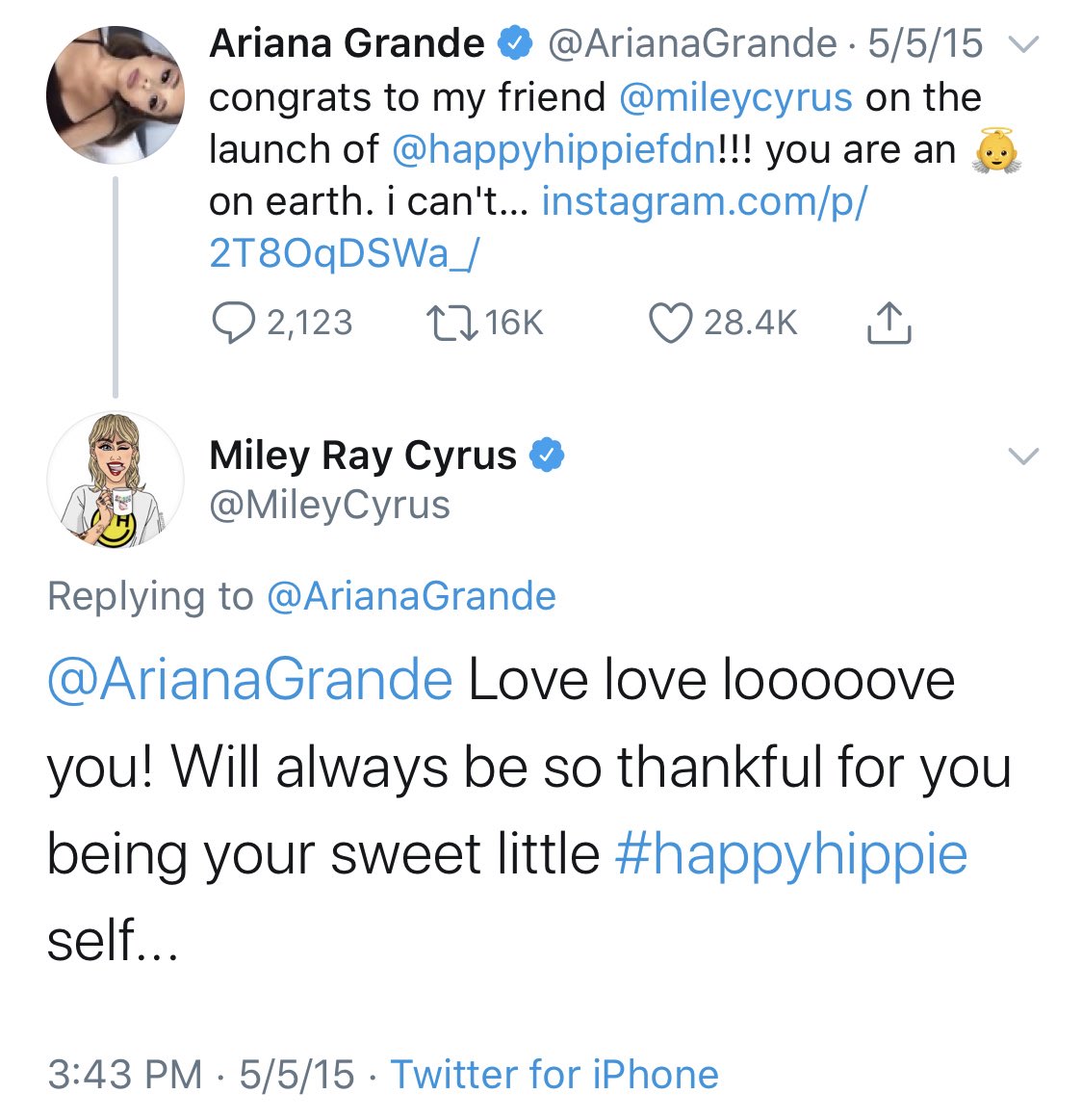miley thanking ariana for being apart of the backyard sessions 