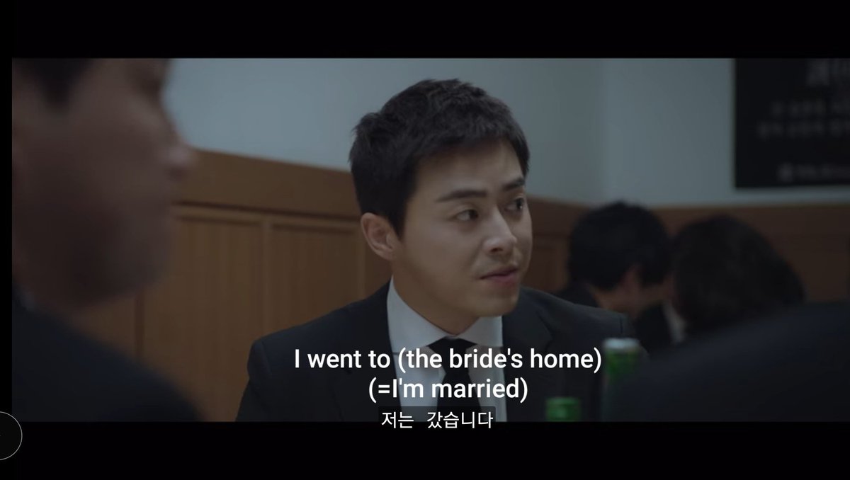 7. Ep. 2  #HospitalPlaylist The sub is correct. But just to offer something extra on the literal meaning for the sake of the play on wordsNote: Going to the bride's/groom's home means getting married시집 (sijib): groom's home (for women)장가 (jangga): bride's home (for men)