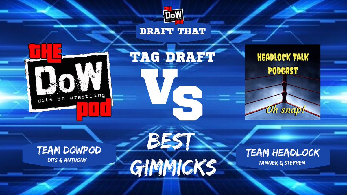 ProjectDits's tweet photo. 🚨NEW EPISODE🚨

Today marks the one year birthday of the #DOWPOD and it’s time to celebrate in style!

We welcome @HeadlockTalk to the show to participate in the first ever tag team #DraftThat episode where we draft the best gimmicks! It’s a battle!

https://t.co/bi7YLtm3uG https://t.co/OUBqiGvJTe