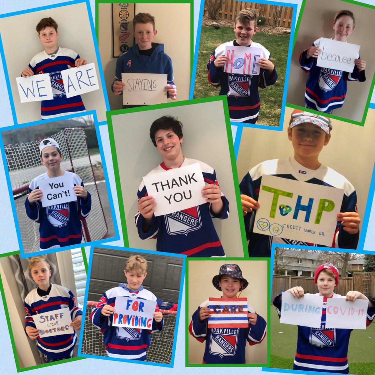 CarrieFletcher4's tweet photo. This group of young men extended their thanks to the frontline organizations parents on their team work at! You are just as awesome off the ice as you are on it! Way to go @oakvillerangers Minor Peewee AAA ! @SickKidsNews @THP_hospital @PeelPolice @TorontoPolice https://t.co/fgH0b9jytL
