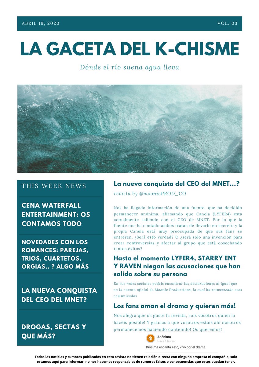 mooniePROD_CO's tweet photo. [#KCHISME]

Aquí está el Vol. 3 de nuestra Gaceta del Kchisme! Dadle mucho amor!! 👀☕ https://t.co/TgUgqaaa6G