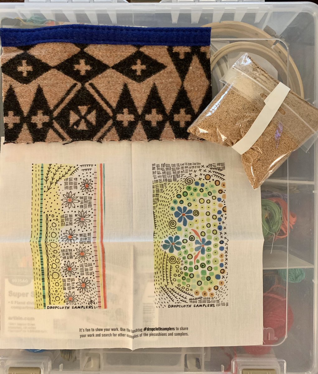 m_ramberg's tweet photo. I have kept busy with my evenings work on my embroidery’s. Next making a needle holder &amp; needle holder. https://t.co/YLSBP38LDo