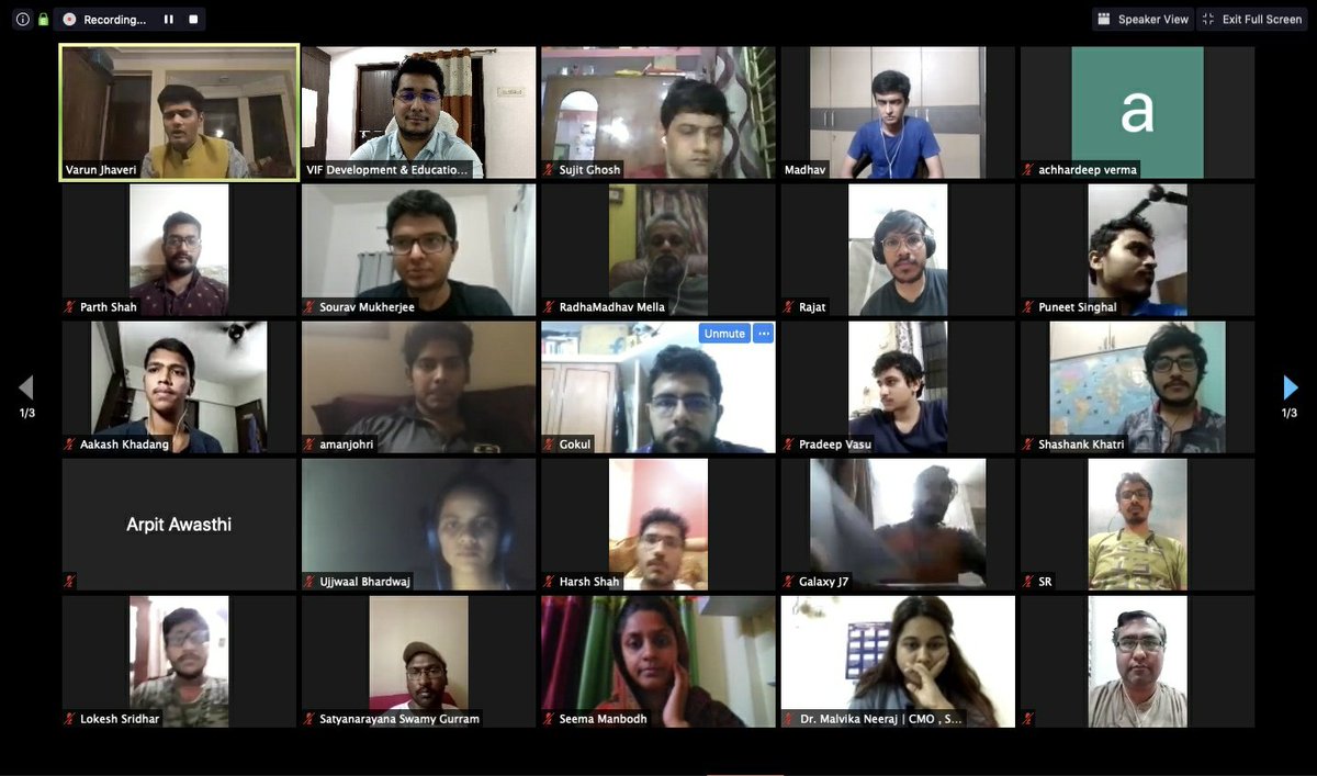suyashpande's tweet photo. Hosted an amazing webinar with my friend @Varun_Jhaveri on India's reposnse to corona pandemic.

He discussed the dyanamic policy responses to the outbreak by various govts and answered queries on multiple aspects of governance.

@VisionIndiaFdn https://t.co/1npYftPjX3