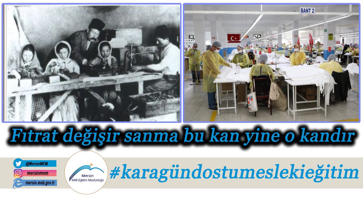 Bu sürecin görünmeyen kahramanları,Milli Eğitim Bakanlığının yüz akı.
Gurur kaynağımız.
Meslek Liseleri.

#karagündostumeslekieğitim