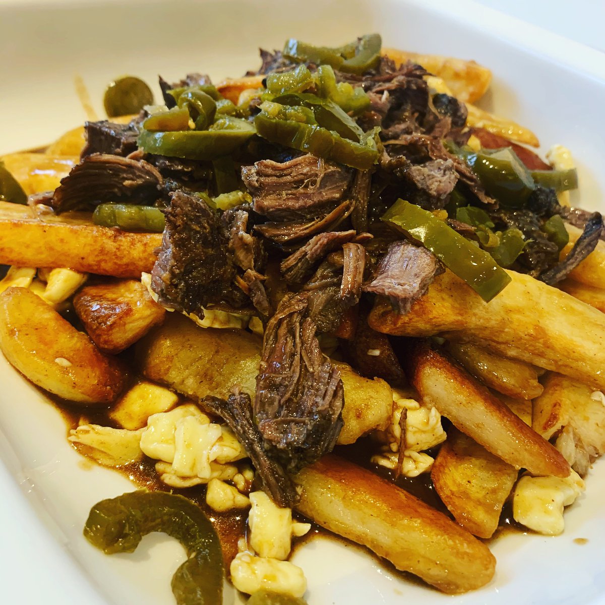 High on post-lockdown bucket list is a visit to <a href="/bcsnackbar/">Blue Caribou</a> my attempt #poutine #beefcheeks #spicyredwinegravy #cheesecurds <a href="/Gouldscheddar/">Gould's Cheddar</a> #pickledjalapenos