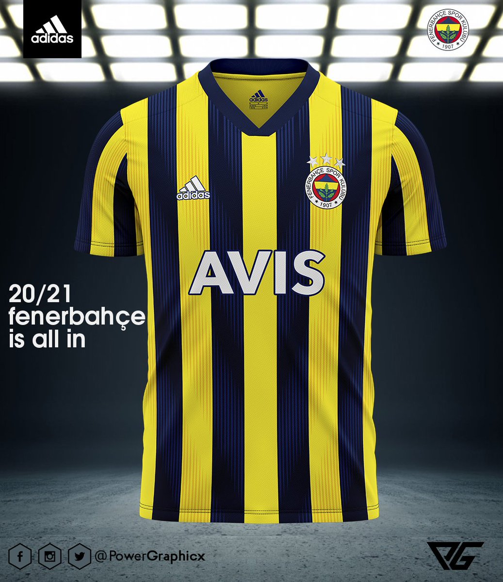 powergraphicx's tweet photo. 2020/21 Sezonu Fenerbahçe Futbol A-Takımı Çubuklu Forma Tasarımım https://t.co/hIBhblRKRy