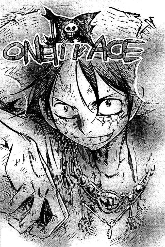 Monkey D. Luffy dessiné par Hiroyuki Takei (ShamanKing)