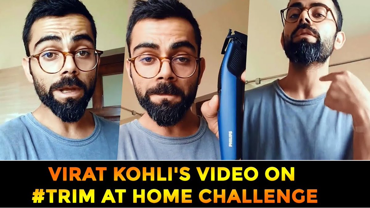 digicupid's tweet photo. Check out my latest video "Virat Kohli's Video on #TrimAtHome Challenge #TrimAtHome challenge and post your new look!"

Watch Now: https://t.co/0MtcAMIA3D https://t.co/QH1fVEMuI9