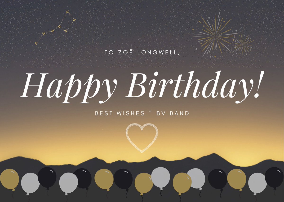 BVTigerBand's tweet photo. Happy Birthday, Zoë! We hope it's a great one! 🎂🎁🥳 https://t.co/DKZHFhdVO1