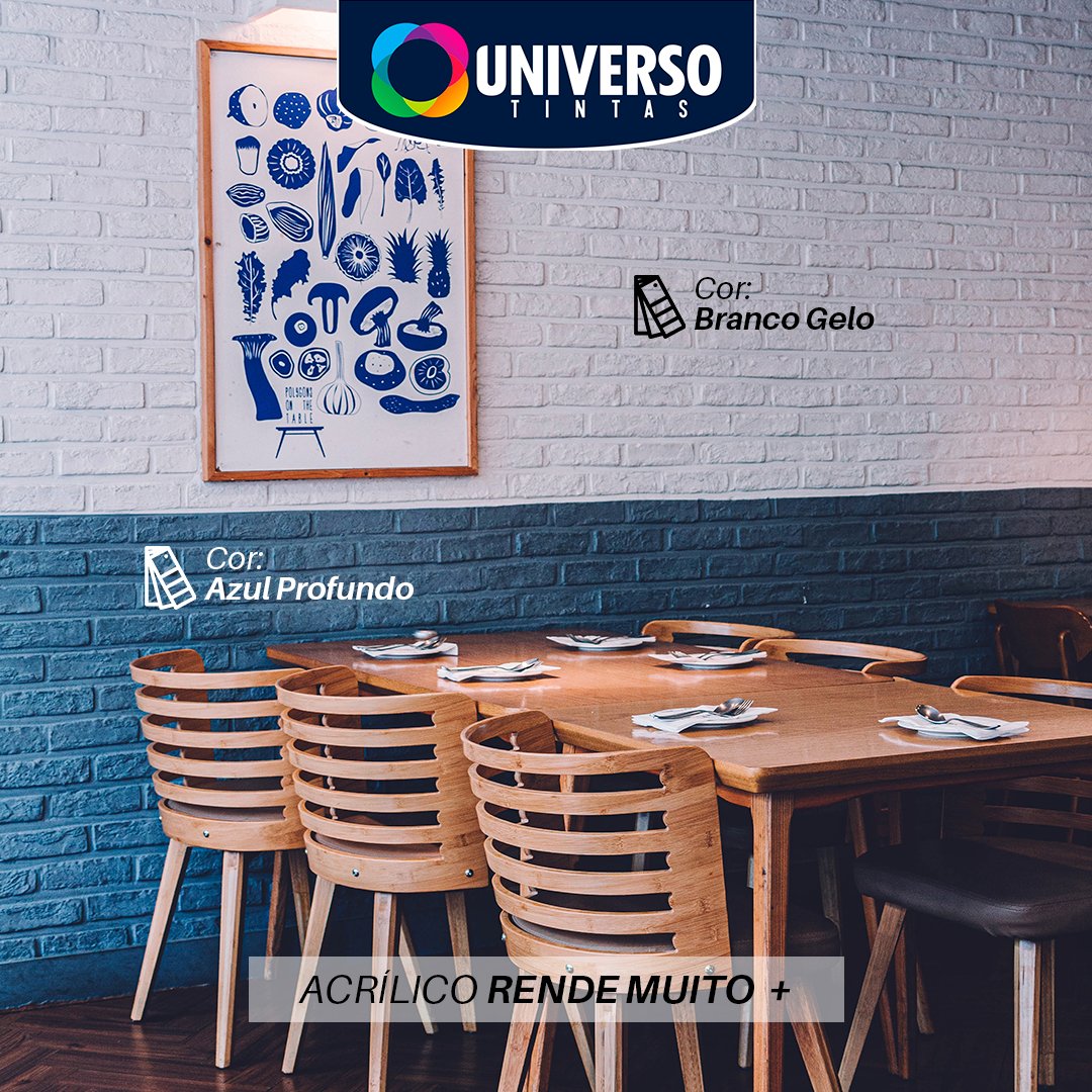 universotintas's tweet image. 💙 A combinação entre as cores Branco Gelo e  Azul Profundo é elegante e sensível. Quais combinações de cores vocês querem ver nas nossas dicas? ⚪🔵

#cor #cores #combinacao #rendemuitomais #standard #tinta #tintadequalidade #abrafati #universotintas