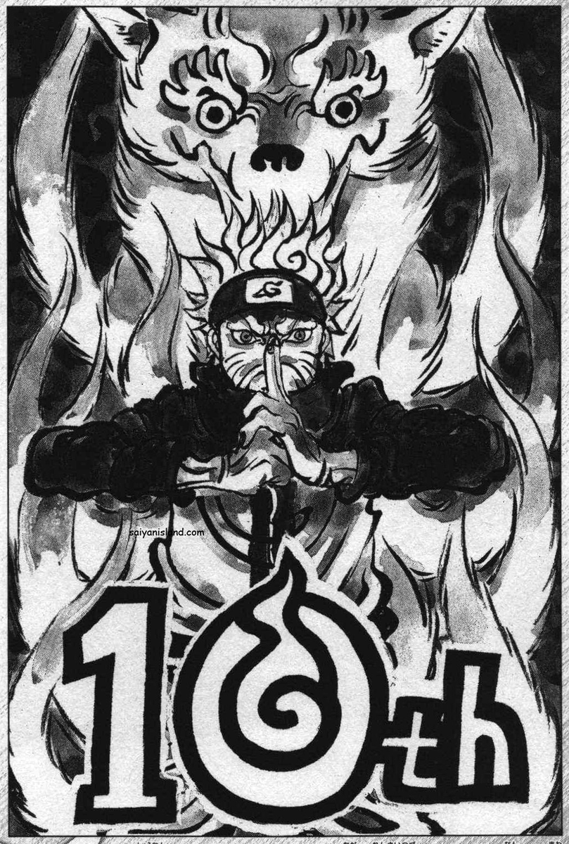 Naruto et Kyubi dessinés par Eiichiro Oda (OnePiece)