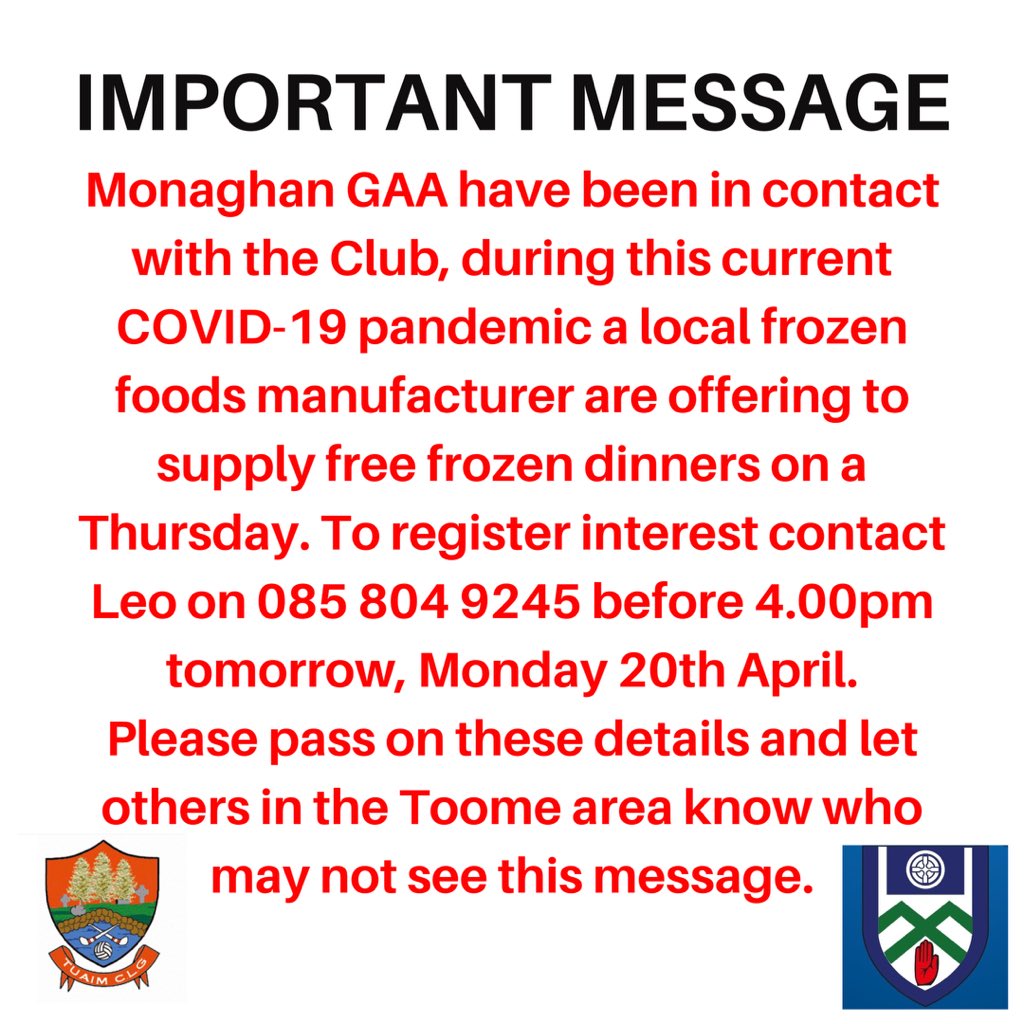Toome GFC tweet media