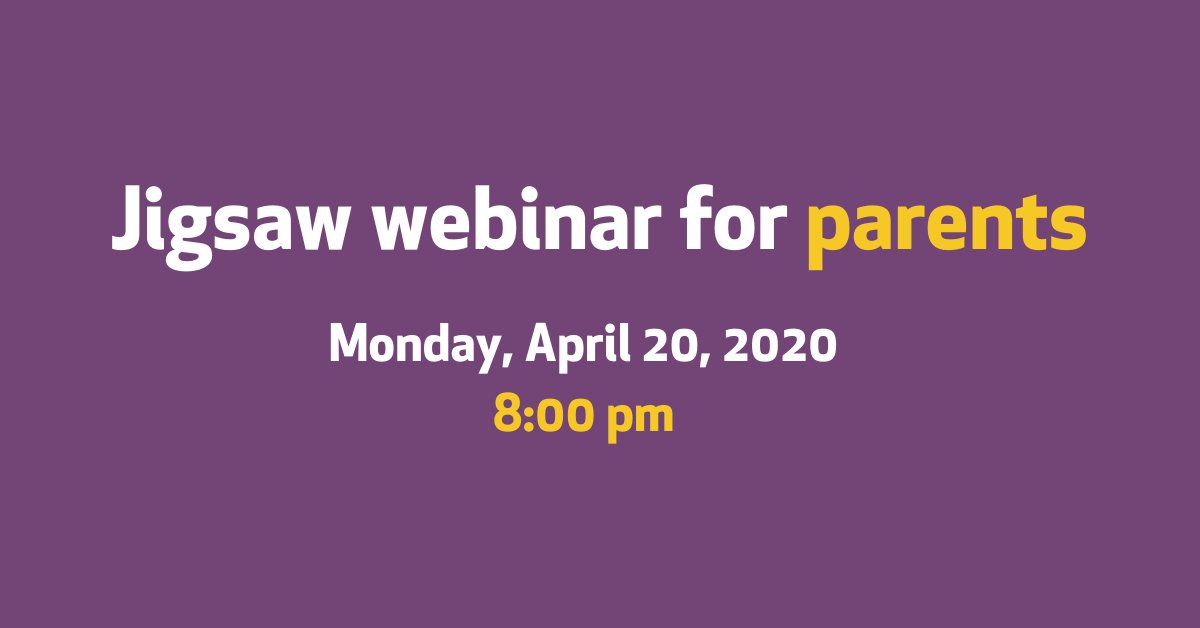 How can you help young people deal with school and exam related anxiety during this time? Jigsaw clinicians are running a webinar for parents at 8 pm, Monday, 20 April. Free registration here ➡️ loom.ly/C7GO0t8