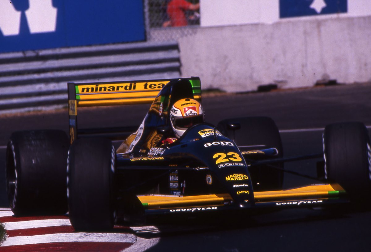 MinardiOfficial's tweet photo. MINARDI M191 | The Ferrari engine came --> https://t.co/0p4wkGhhRJ 

#minarditeam #minardiM191 #m191 #giancarlominardi #f1 #formula1 #season1991 #pierluigimartini #giannimorbidelli #focus #silverstone #estoric  #motorpsort #passion #Ferrari #MinardiFerrari https://t.co/U6LWEJvsg4