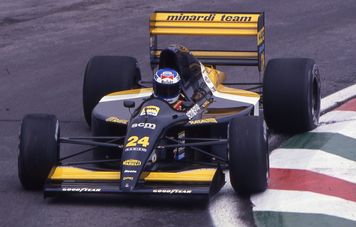 MinardiOfficial's tweet photo. MINARDI M191 | The Ferrari engine came --> https://t.co/0p4wkGhhRJ 

#minarditeam #minardiM191 #m191 #giancarlominardi #f1 #formula1 #season1991 #pierluigimartini #giannimorbidelli #focus #silverstone #estoric  #motorpsort #passion #Ferrari #MinardiFerrari https://t.co/U6LWEJvsg4