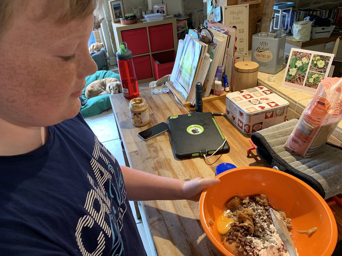 Mares1972's tweet photo. Thank goodness for our one allowed exercise a day with all these delights being produced! #lunecsps #sedberghathome @Cressbrook_Sed @Sedbergh_Prep https://t.co/VnWcaLtSCO