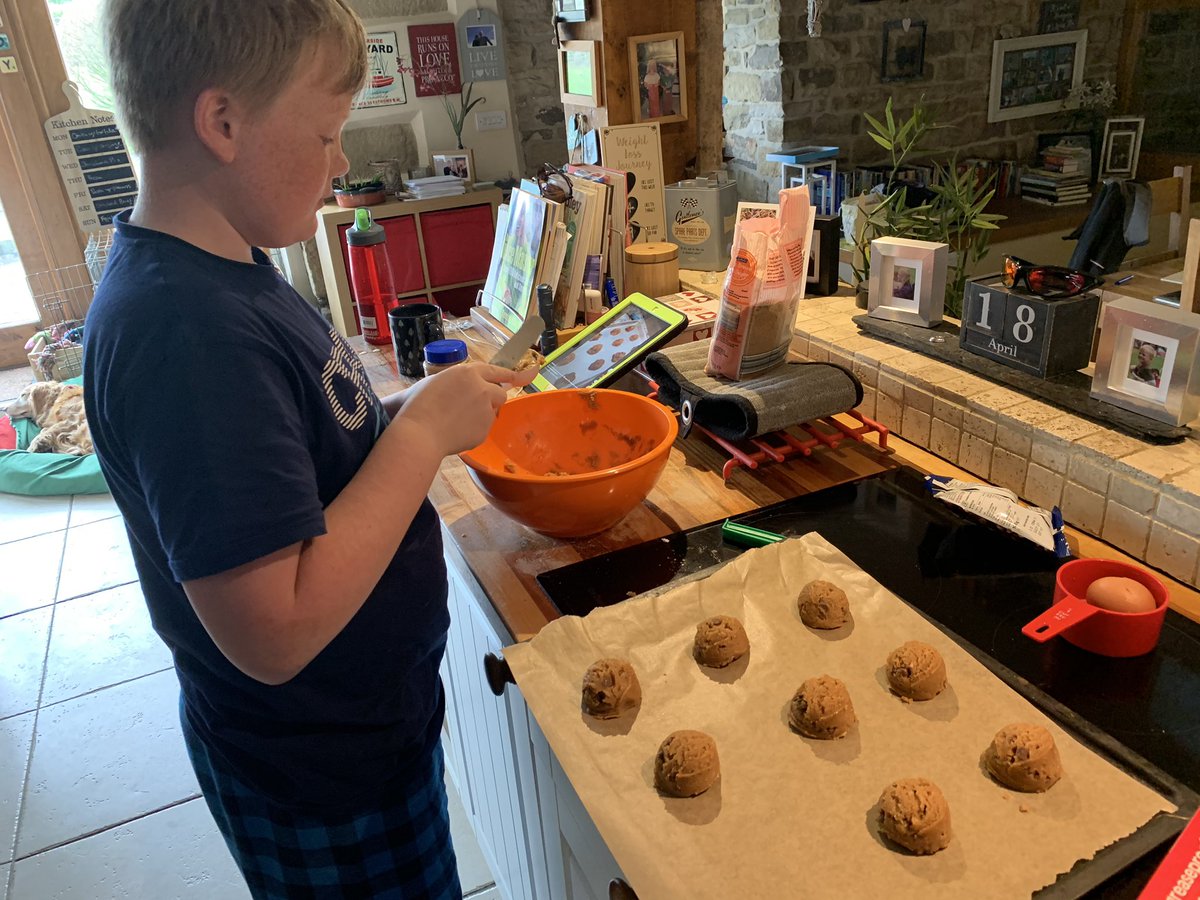 Mares1972's tweet photo. Thank goodness for our one allowed exercise a day with all these delights being produced! #lunecsps #sedberghathome @Cressbrook_Sed @Sedbergh_Prep https://t.co/VnWcaLtSCO