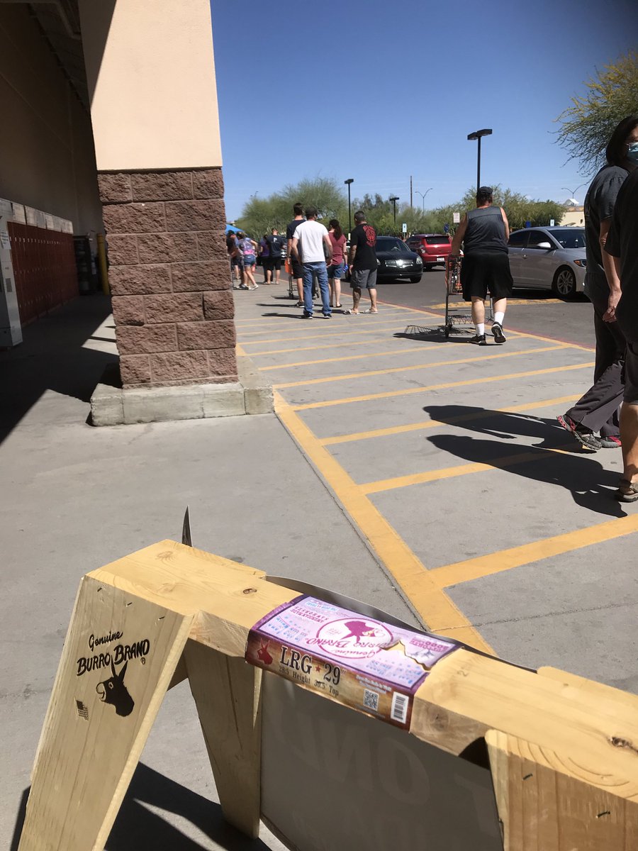 LadyTkntimeout's tweet photo. 0406~Rocking the Social distancing and those sales.  Thank you to all associates who come in everyday and give it their all.  We are in this together. #Team0406 https://t.co/NN0uWTEuOL