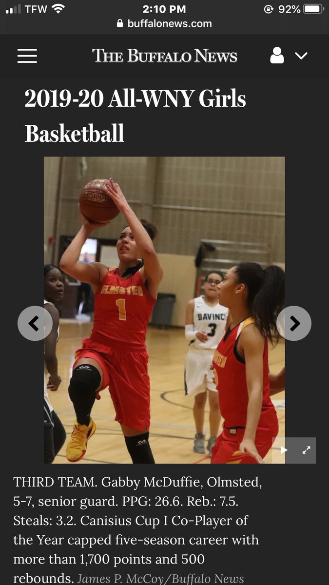 Congratulations to Gabby McDuffie on making Third Team All-Western New York! Way to go Gabby! Good luck at NCCC! Gonna be part the Wolfpack next but always an Owl! Thanks for the memories!
#owlstrong